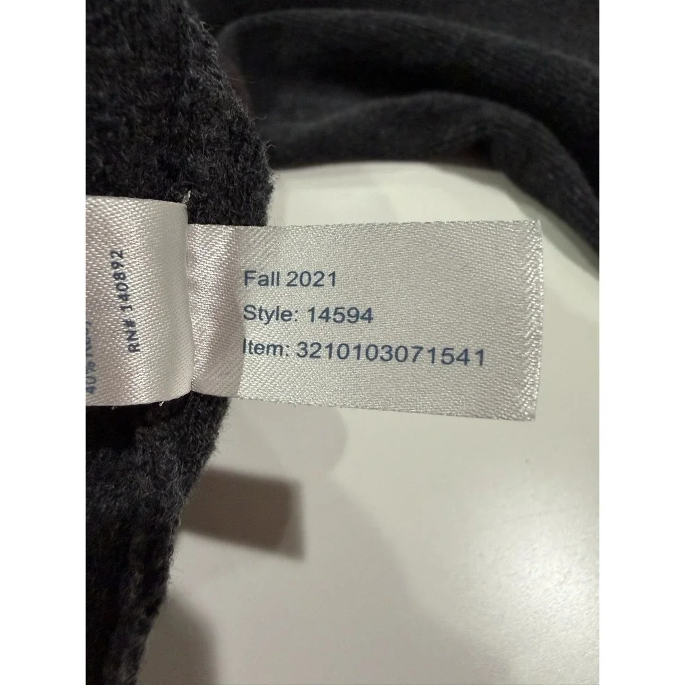 Marine Layer Re-Spun Mens Gray Striped Crewneck Sweater Organic Cotton 14594 S